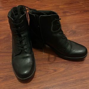 Clarks leather ankle boots